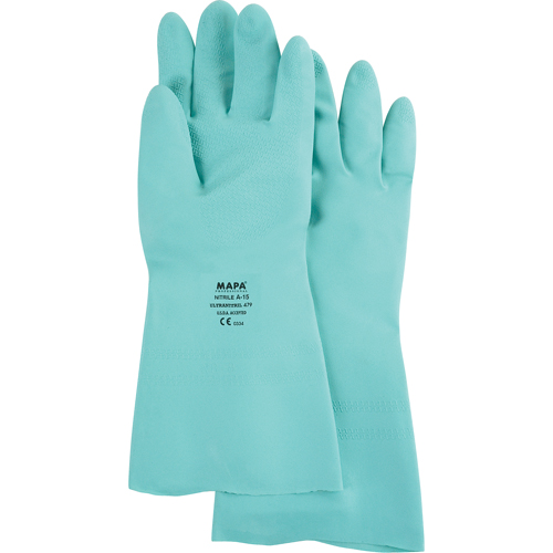 Gants &agrave; prise &agrave; motif en Z StanSolv, Taille Grand/9, 13" lo, Nitrile, 15 mils The Estey Group