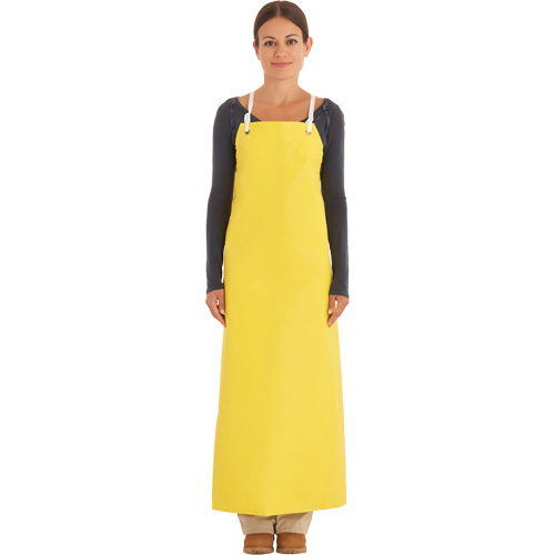 Reinforced Heavy-Duty Apron, Neoprene, 45" L x 35" W, Yellow The Estey Group