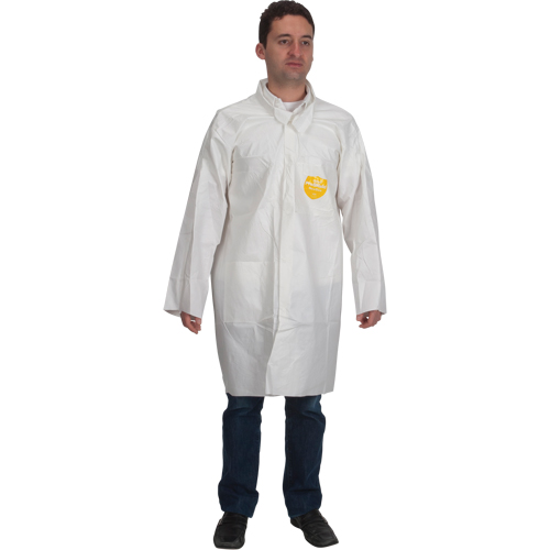 ProShield&reg; 60 Lab Coat, Microporous/Polypropylene, White, Medium The Estey Group