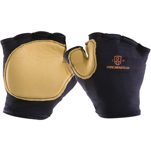 Gant antichoc sans doigts &agrave; prise d'outil, main droite, Taille T-petit, Paume Cuir fleur The Estey Group