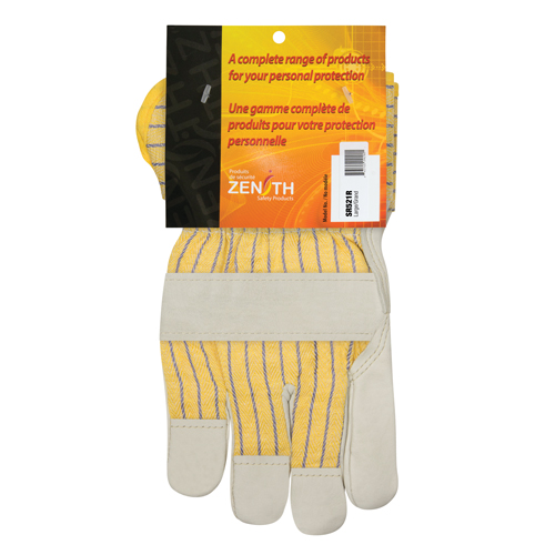 Gants d'ajusteur doubl&eacute;s pour l'hiver &agrave; paume renforc&eacute;e, Grand, Paume en Cuir fleur de vache, Doublure en Molleton de coton The Estey Group