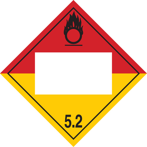 Organic Peroxide TDG Placard, Plastic The Estey Group