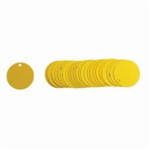 &eacute;tiquettes rondes vierges pour vannes, Aluminium, 2" dia. The Estey Group
