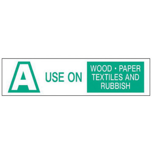 "A Use on Wood Paper Textiles and Rubbish" Labels, 6" L x 1-1/2" W, Green on White The Estey Group