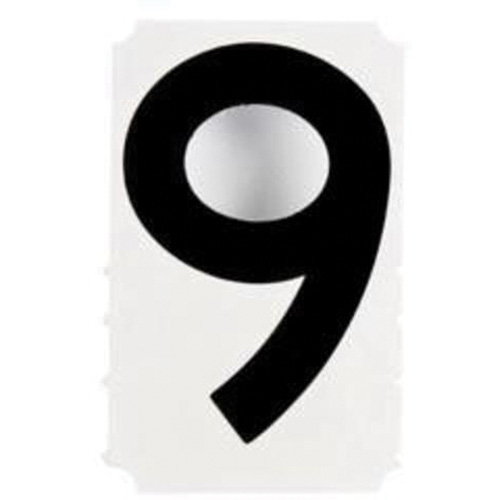 &eacute;tiquettes de lettres et chiffres gothiques individuels Quick-Align, 9, 4" h, Noir The Estey Group