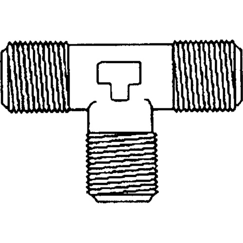 Male Pipe Tee, Brass, 1/8" The Estey Group