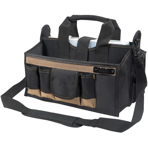 Center Tray Tool Bag, Canvas, 16 Pockets, Black The Estey Group