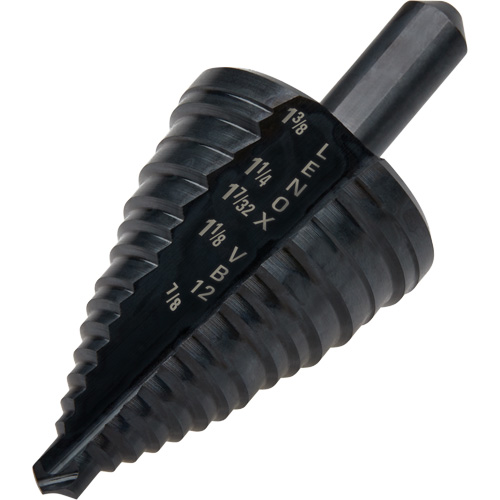 Foret &eacute;tag&eacute; no 12, 7/8" - 1-3/8", Incr&eacute;ments de 3/8", Acier rapide The Estey Group