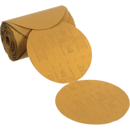 Disque abrasif dor&eacute; en rouleau Stikit, 6" dia., Grain P120, Oxyde d'aluminium The Estey Group