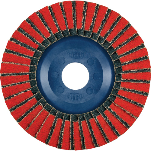 Twin Flap Disc, 4-1/2" x 7/8", Type 27, 40 Grit, Ceramic/Zirconia Alumina The Estey Group