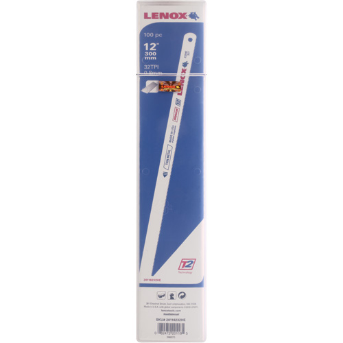 Lames pour scie &agrave; m&eacute;taux, Bim&eacute;tal, 12" lo, 32 dents par pouce The Estey Group