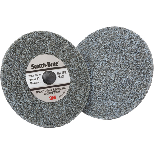 Roloc Deburr & Finish Pro TR Unitized Wheel, 2" x 1/4", Medium Grit, Ceramic The Estey Group