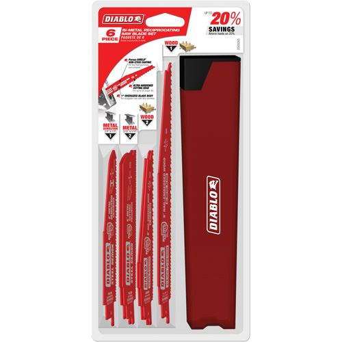 Ensemble de lames de scie alternative pour la coupe/d&eacute;molition du bois avec clous The Estey Group