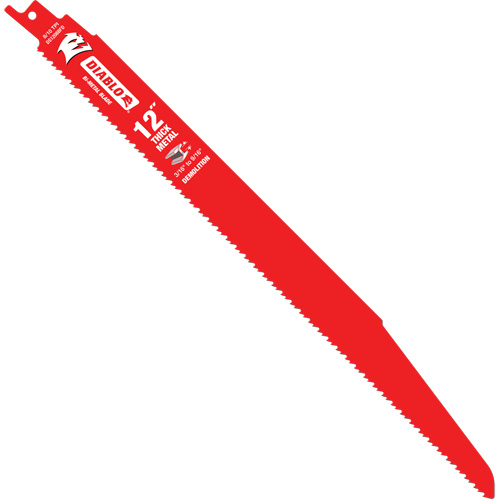 Lame de scie alternative pour la d&eacute;molition et les m&eacute;taux &eacute;pais, Bim&eacute;tal, 8-10 Dents par pouce, 12" lo The Estey Group