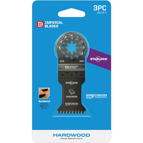 Lames &agrave; dents japonaises 1-3/8" pour le bois dur Starlock The Estey Group