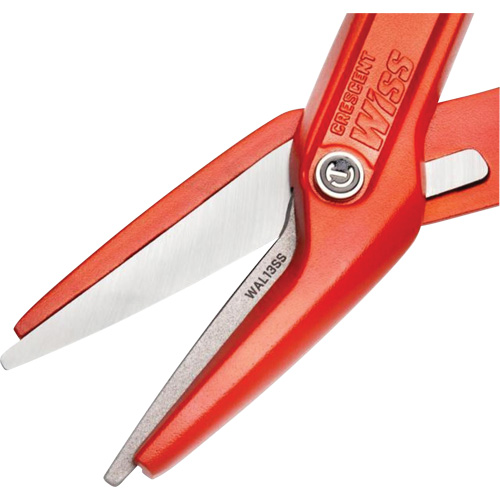 13" Serrated Aluminum Tinner Snip with Dipped Handle, 3" Cut Length, Straight Cut The Estey Group