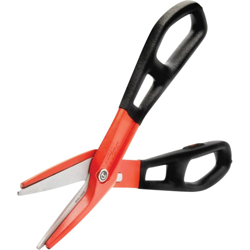 13" Serrated Aluminum Tinner Snip with Dipped Handle, 3" Cut Length, Straight Cut The Estey Group