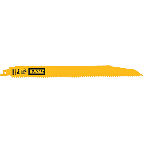 Lame de scie alternative pour d&eacute;molitions, Bim&eacute;tal, 6 Dents par pouce, 12" lo The Estey Group