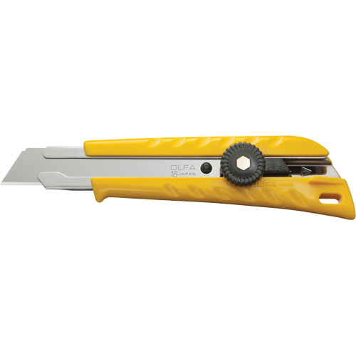 Ratchet Lock Utility Knife with Solid Blade, 18 mm, Stainless Steel Blade The Estey Group