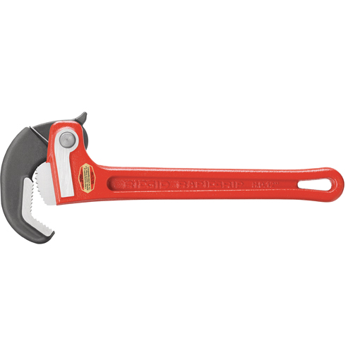 RapidGrip Pipe Wrench, 1" Jaw Capacity, 10" Long The Estey Group