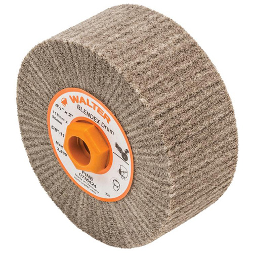 Blendex Surface Conditioning Drum, 4-1/2" Dia. x 2" W, 5/8"-11 Arbor, Fine Grit The Estey Group