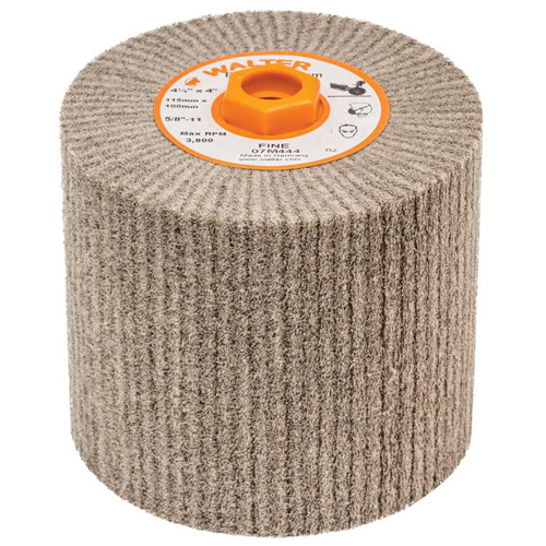 Blendex Surface Conditioning Drum, 4-1/2" Dia. x 4" W, 5/8"-11 Arbor, Fine Grit The Estey Group