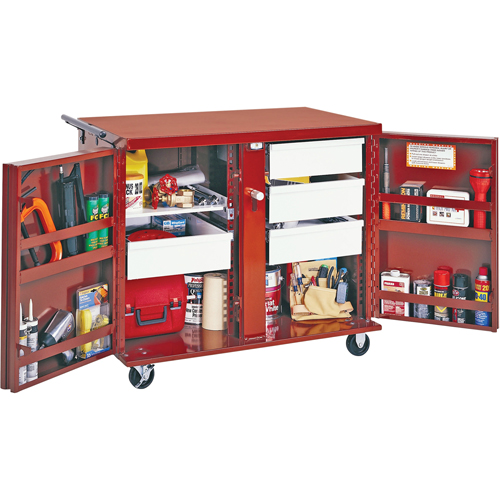 Rolling Work Bench, 43-7/8" W x 38-1/2" H x 26-7/8" D, 21.7 Cubic Feet Capacity The Estey Group
