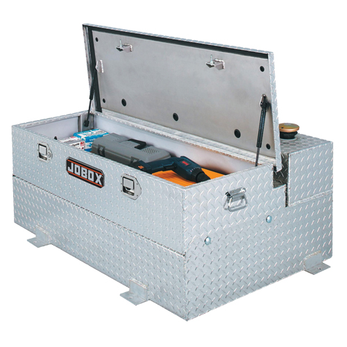 R&eacute;servoir de transfert pour carburant & coffre en aluminium, Aluminium, Capacit&eacute; 74 gal., Argent The Estey Group