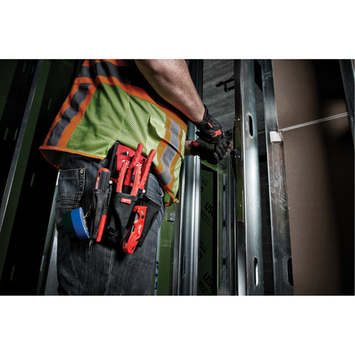 Compact Utility Pouch, Multiple Tool Holder, Nylon, 7 Pockets The Estey Group