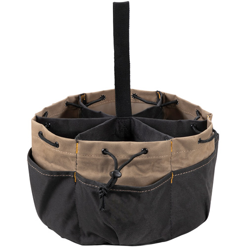 BUCKETBAG Tool Bag, Polyester, 18 Pockets, Black The Estey Group