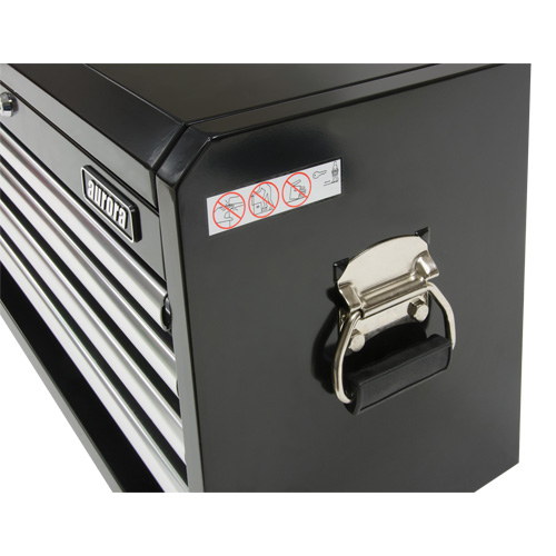 Industrial Tool Chest, 26" W, 4 Drawers, Black The Estey Group