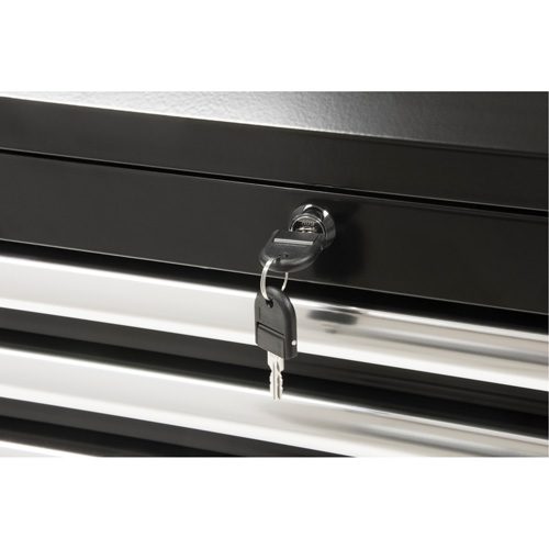 Industrial Tool Chest, 26" W, 4 Drawers, Black The Estey Group