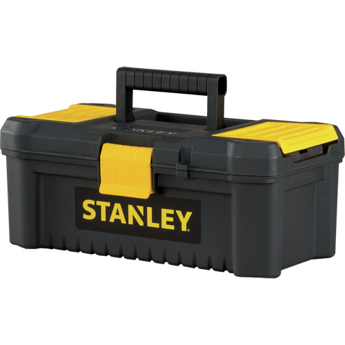 Essential&reg; Tool Box with Tray, 12-1/2" W x 7-3/8" D x 5-1/8" H, Black/Yellow The Estey Group