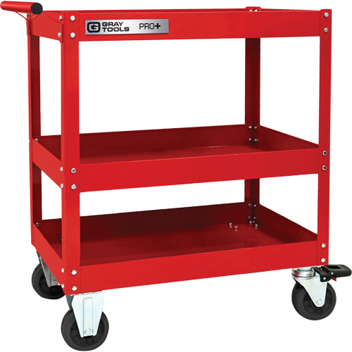Chariot utilitaire robuste s&eacute;rie PRO+, 3 tiers, 30-1/5" x 38-1/3" x 19-1/2" The Estey Group