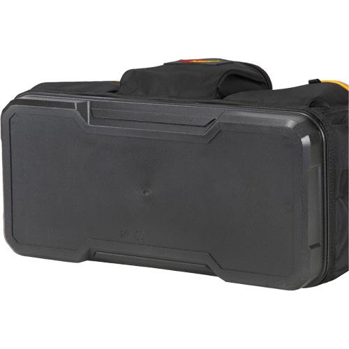 Molded Base Big-Mouth Tote Tool Bag, Ballistic Polyester, 23 Pockets, Black/Blue The Estey Group