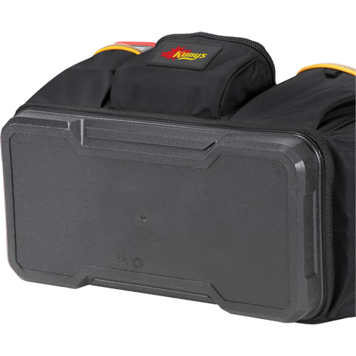 Molded Base Open-Top Tool Box, Ballistic Polyester, 17 Pockets, Black/Blue The Estey Group