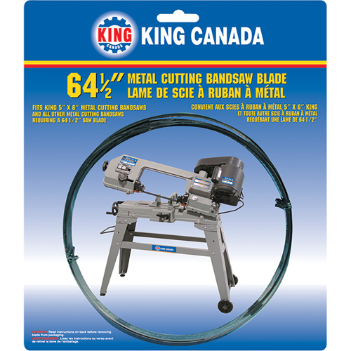 General Purpose Band Saw Blade, Bi-Metal, 64-1/2" L x 1/2" W x 0.025" Thick, 18 TPI The Estey Group