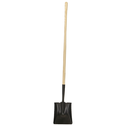 Square-Point Shovel, Wood, Tempered Steel Blade, Straight Handle, 49-1/2" Long The Estey Group