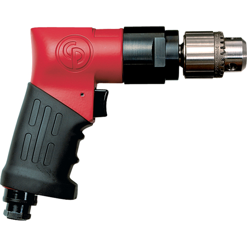 Non-Reversible Drills, 21 CFM, 1/4" NPTF, 89 dBA, 3/8" Chuck, Keyed The Estey Group
