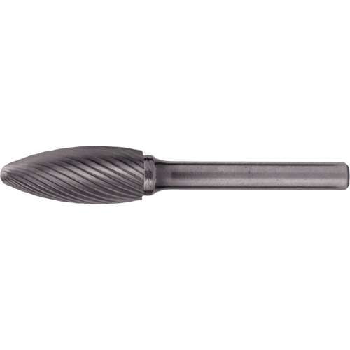 Fraises au carbure solide - Forme de flamme CLEVELAND, 1/2" dia., 1/4" Tige The Estey Group