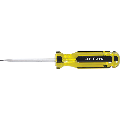 Tournevis &agrave; fentes avec manche g&eacute;ante SDS-3R, Tige de 3/16", Ronde, 3" lo, Prise en Plastique The Estey Group
