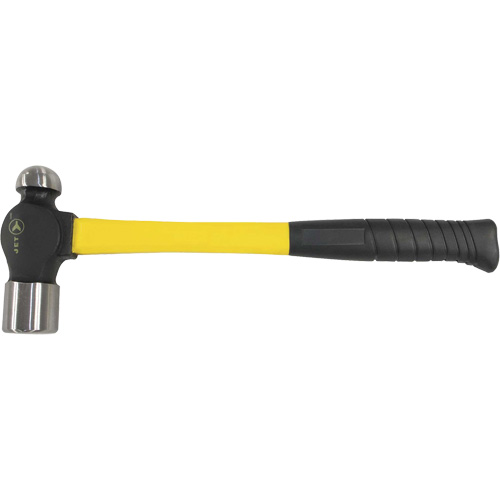 BP-16F Marteau &agrave; panne ronde &agrave; manche en fibre de verre, Poids de la t&ecirc;te 16 oz, Face Ordinaire, Prise Coussin&eacute;e The Estey Group