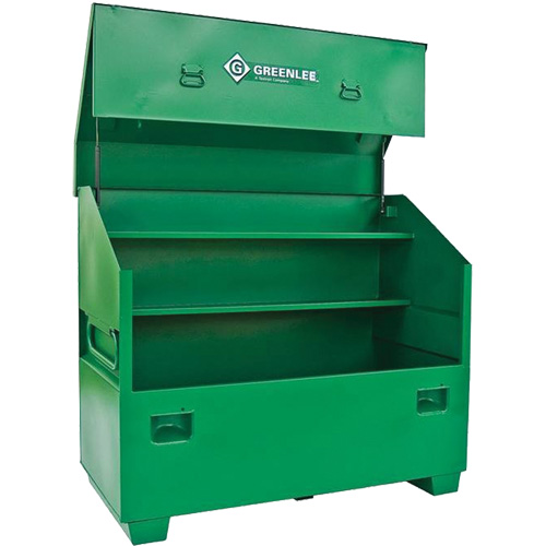 Jobsite Chest, 60" W x 30" D x 48" H, Green The Estey Group