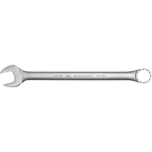 Combination Wrench, 12 Point, 1-7/16", Satin Finish The Estey Group