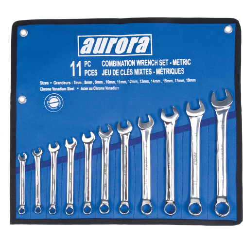 Wrench Set, Combination, 11 Pieces, Metric The Estey Group