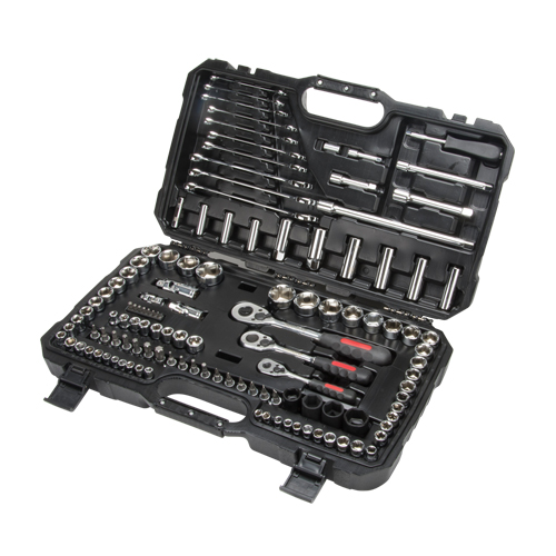 Jeux de douilles et cl&eacute;s SAE/m&eacute;triques 1/4", 3/8" et 1/2", 120 Mcx, Profond The Estey Group