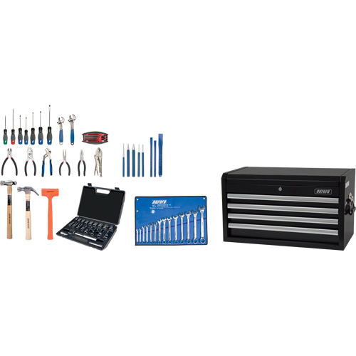 Starter Tool Set with Steel Chest, 70 Pieces The Estey Group
