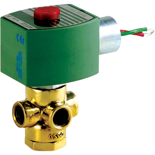 &eacute;lectrovannes universelles 3 voies &agrave; action directe, Tuyau de 1/4", 100 psi The Estey Group