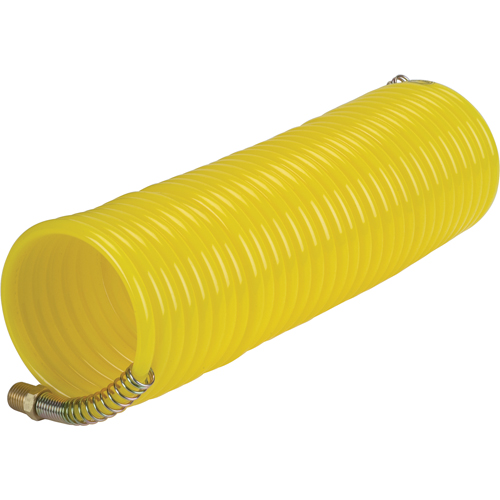 Tuyaux pneumatiques en nylon spiral&eacute; a/raccords, Air, 1/4" DI x 25' lo, Nylon, 200 psi &agrave; 23°C The Estey Group