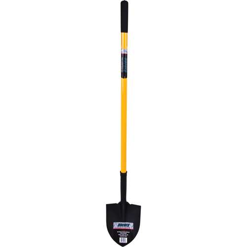 Round Point Shovel, Tempered Steel Blade, Fiberglass, Straight Handle The Estey Group